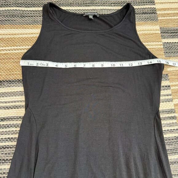 Eileen Fisher Women's Sleeveless Sheath Dress Stretch Rayon Lycra Black Sz Small - Picture 9 of 12